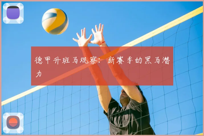 德甲升班马观察：新赛季的黑马潜力